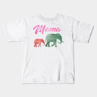 Mama  Elephant Kids T-Shirt